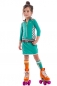 Preview: Ninni Vi jersey-polodress blue ---size 5/6y left only---