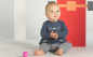 Preview: boboli newborn Strampelanzug-Kleid indigo gestreift