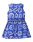 Preview: Oilily ärmelloses Kleid Diske aop blue poppies blue