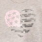 Preview: IKKS back to summer t-shirt "heart" gris clair chiné