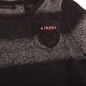 Preview: IKKS distri kurzärmeliges Materialmixkleid noir
