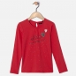 Preview: IKKS city black Langarmshirt "Herz" rouge lipstick ---nur noch Größe 4a/104---