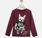 Preview: IKKS garcon electrik blue dog-motiv longsleeve rouge foncé
