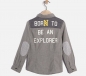 Preview: IKKS garcon Northern College fabricmix buttonshirt gris