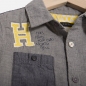 Preview: IKKS garcon Northern College fabricmix buttonshirt gris