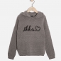 Preview: IKKS city black Kapuzen-Pullover gris chiné