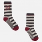 Preview: IKKS garcon city black pack of 2 socks noir-rayé