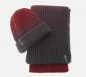 Preview: IKKS garcon city black knitted hat/scarf set rouge