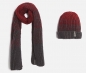 Preview: IKKS garcon city black knitted hat/scarf set rouge