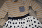 Preview: IKKS cargo longsleeved dress raye gros pois