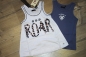 Preview: IKKS cargo 2in1 tanktop "ROAR" blanc optique