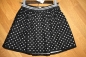 Preview: WAY by IKKS city black zweilagiger Rock mit Lochspitze noir