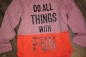 Preview: Sorry4theMess colorblock longsleeve peach princess pink-orange ---size 14y left only---
