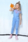 Preview: Mim-Pi Happy Kurzarm- Jumpsuit/Overall blue