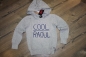 Preview: Sorry4theMess Kapuzen-Feinstrick-Pullover gris clair