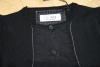 Preview: IKKS city black Materialmix Strickjacke noir