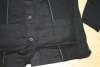 Preview: IKKS city black Materialmix Strickjacke noir
