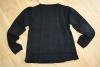 Preview: IKKS city black Materialmix Strickjacke noir