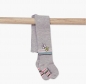 Preview: boboli baby girl Strumpfhose "Winter Flowers" melange grey
