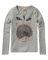 Preview: Scotch R'Belle Fotodruck Langarmshirt grey mel ---nur noch Größe 6/116---