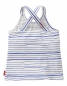 Preview: Oilily Trägertop Tekky aop wobbly stripes white ---nur noch Größe 104---