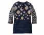 Preview: Oilily knitted dress Kasja jacquard blue houses