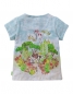 Preview: Oilily t-shirt Ti panel cow in the park light blue