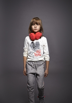 IKKS Trendy White Ethnique Baggy-Sweathose gris chiné ---nur noch Größe 4a/104---