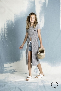 circle of trust girls Maxi-Überkleid Sydney brushed nikkel