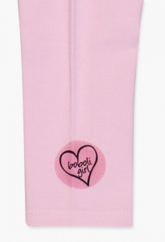 Preview: boboli baby girl Leggings "Winter Flowers" pink