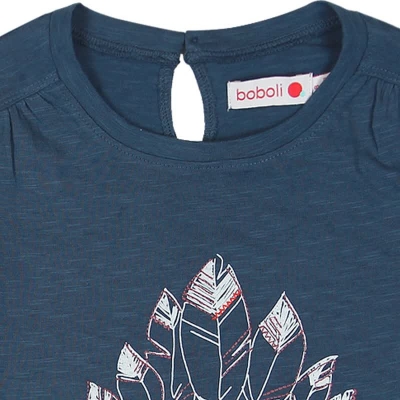 boboli kids girl "Midwest America" T-Shirt blue