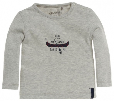 noppies baby boy longsleeve Luc "Canoe" grey melange
