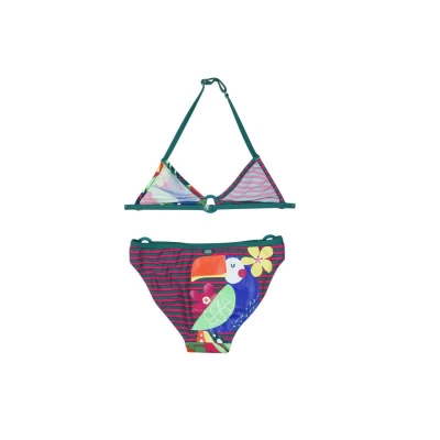 boboli kids girl "Papaya Club" 2pc swimwear/bikini estampado