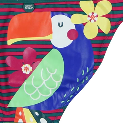 boboli kids girl "Papaya Club" 2pc swimwear/bikini estampado