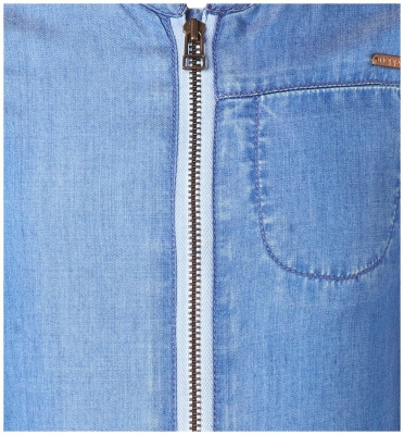 noppies kids girl Langarm Jeanskleid Lubeck mid blue