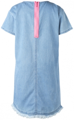 NOP girls Kurzarm-Jeanskleid Orland blue denim