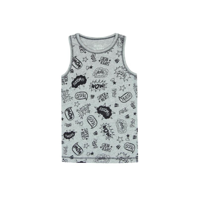 boboli underwear boys 2pack singlets "Super Hero" grey
