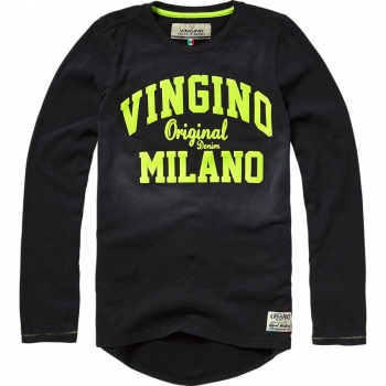 Vingino Logo-Langarmshirt Jeflin black