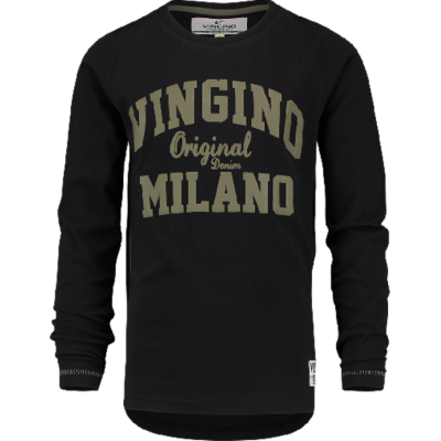 Vingino Logo-Langarmshirt Jemilio black