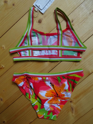 Boboli Swimwear Girls Bikini tropical flowers