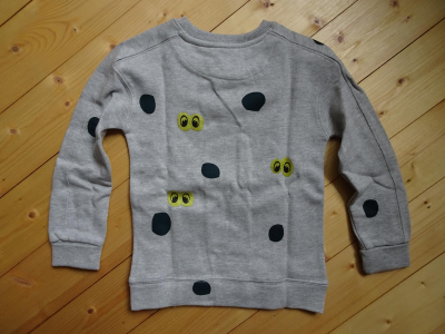 moodstreet Sweater AOP Dots grey melee