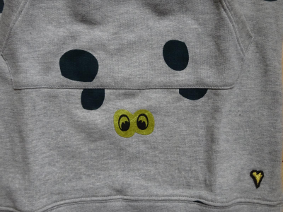 moodstreet Sweatkleid AOP Dots grey melee