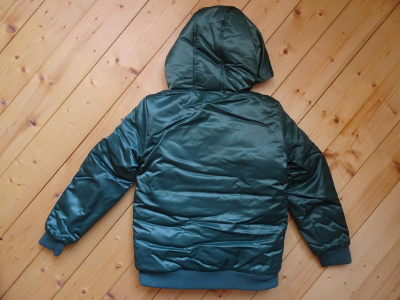 moodstreet Winter Bomberjacke mit Kapuze und Fellchen green