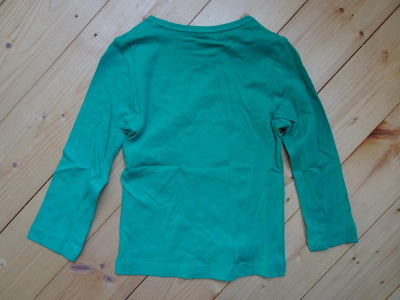 Jill Coco Langarmshirt "1 Moment Please!" green