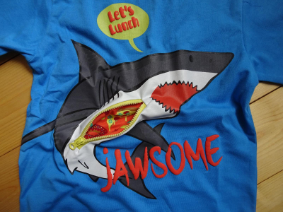 Someone boys T-Shirt Shark medium blue