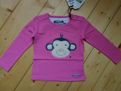 moodstreet Mini girls by Kim Kötter Langarmshirt monkey pink