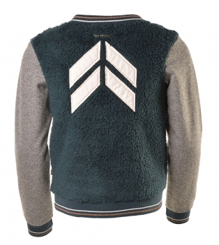 Like FLO Teddy-Sweatjacke petrol melee