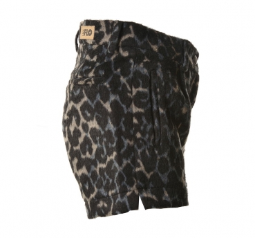 Like FLO Shorts hairy molskin animal petrol melee
