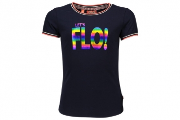 Like FLO Logo T-Shirt "rainbow" marine