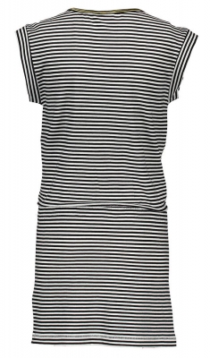 Like FLO Muster-/Materialmix Kurzarmkleid  dot